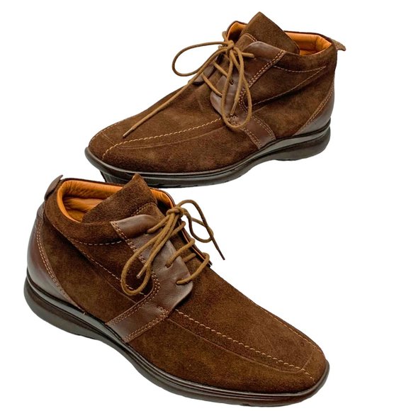 PAUL FREDRICK Chocolate Suede Lace Up‎ Casual Boots main image 4